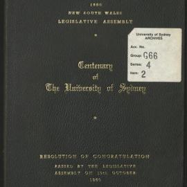 Resolution of Congratulations Passed by the Legislative Assembly