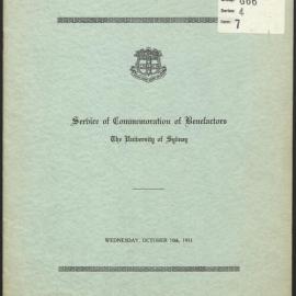 Service of Commemmoration of Benefactors