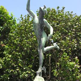 Statue in the Vice-Chancellor's Garden in the Quadrangle