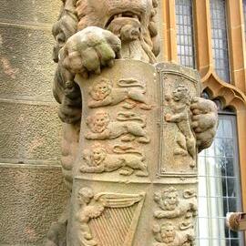 Statue of a Lion in the Quadrangle