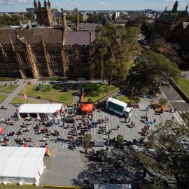 Aerial View of Eastern Avenue on Open Day