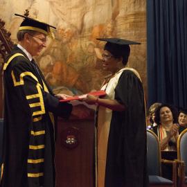 Honorary Degree Ceremony for Marion Scrymgour in the Great Hall