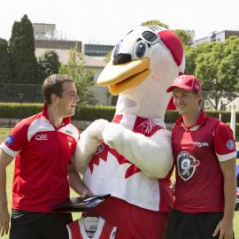 International Students Event with Sydney Swans Mascot Cyggy at The Square