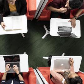 Students at Westmead Hospital Library