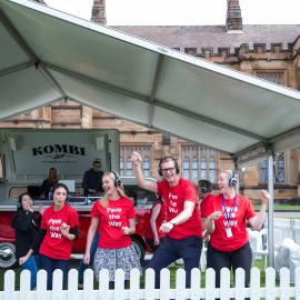 Silent Disco for Pave The Way Fundraiser on Front Lawn