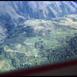 Aerial View of Mountainside and Villages