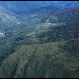 Aerial View of River and Village