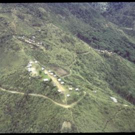 Aerial View of Village on Mountain