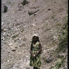 Woman on Mountainside