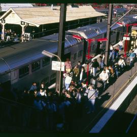 Students on Platform at Redfern Station
