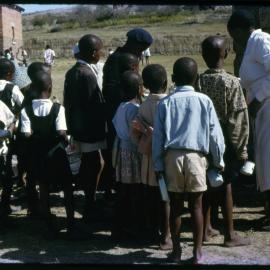 Children in Line for Food