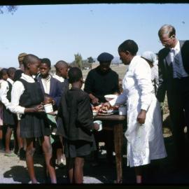 Children Being Served Food