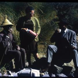Three People Sharing a Drink