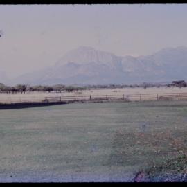 Fields with Mountains in Background