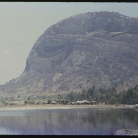 Small Village at Base of Cliff