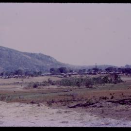 View Over Valley with Villages and Mountains