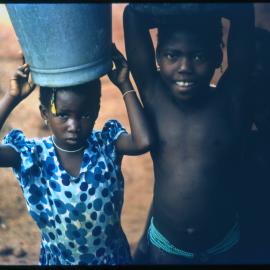 Children with Buckets