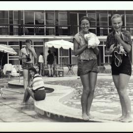Botany Students Resting at the Pool