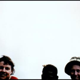 Jan Jacobs, Tomas and Helen Hewson in New Guinea