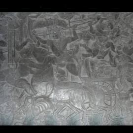 Bas-Relief at the Bayon Temple, Angkor Thom