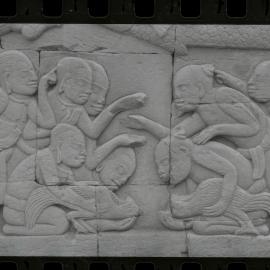 Bas-Relief at the Bayon Temple, Angkor Thom