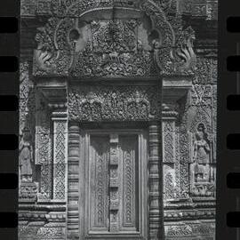 Door at the Banteay Srei Temple, Angkor