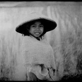 Girl Standing in Field