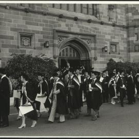 Dentistry and Veterinary Science Graduates Leaving the Great Hall After Their Graduation Ceremony