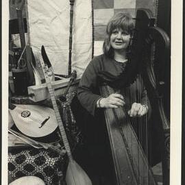 Renaissance Players, Winsome Evans with Harpsichord