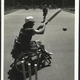 Wheelchair-Bound Clients at Cricket Practice - Occupational Therapy Faculty of Health Sciences