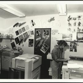 Colour Photocopy Centre in the Wentworth Building with Two Students Using the Copy Machines