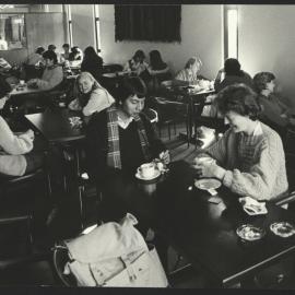 Students Enjoying Coffee and a Chat in the Cafeteria Wentworth Building
