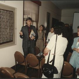 Nick Vicker University Union Art Curator with a Guided Tour