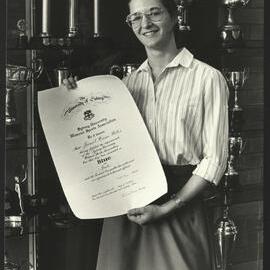 Janet Wiles with Her 1983 Blues in Judo