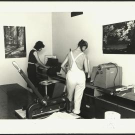 Two Women Using Machines Provided by the University Union Resource Centre Holme Building
