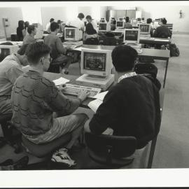 Students Working on Computers in the Faculty of  Economics Computer Laboratory 