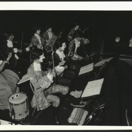 Downstairs at the Seymour Student Orchestra in Costume, Beggar's Opera, Department of Music