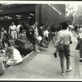 Student Foot Traffic on Eastern Avenue Next to Carslaw Building