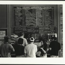 Students at the Counter of The Square Wholemeal Canteen