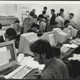 Students in Busy Computer Laboratory