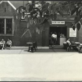 Students Sitting Outside at the 'Holme and Away Café'