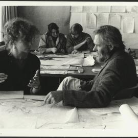 Urban and Regional Planning Seminar Room with Students and Lecturer in Discussions