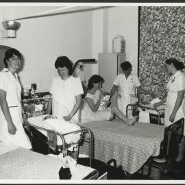 Faculty of Nursing - Students with Patients and Newborn on Neonatal Ward 