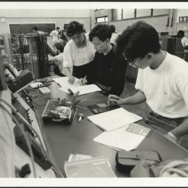 Second Year Electrical Engineering Students in Laboratory