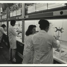 Pharmacy Laboratory with Students at Individual Work Stations