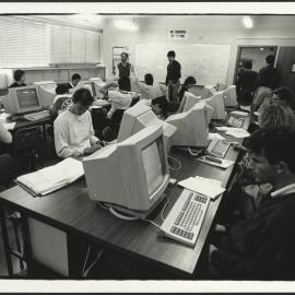 In the Applied Mathematics Computer Laboratory During a Lesson