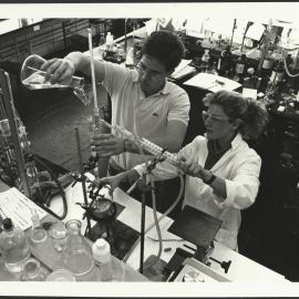 Chemistry Fourth Year Honour Students in Laboratory Conducting Experiment