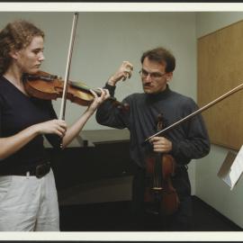 Conservatorium of Music - Violin Student Kate Mumford with Goetz Richter, Chair of the Strings Unit