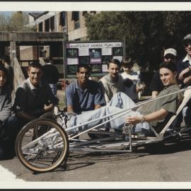 Students with the Elliptical-Powered Pedal Car Made by Mechanical and Mechatronic Engineering Students