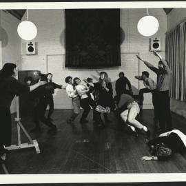 Native Rose Theatre Company in Rehearsal for "The Hammer That Shapes"